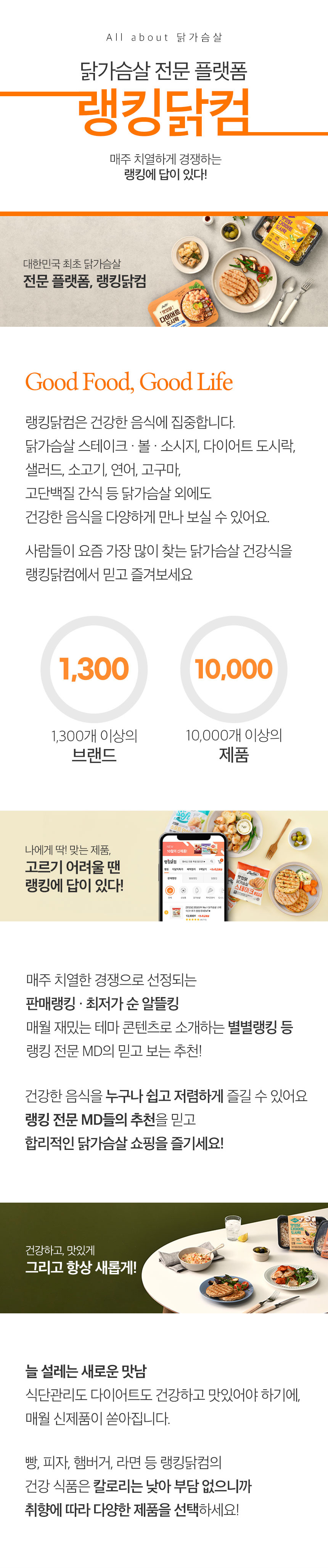 닭가슴살 전문 플랫폼 - 랭킹닭컴 회사소개